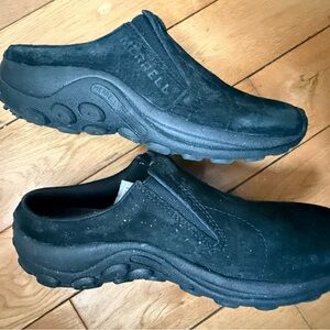 Merrell Jungle Slide Black Noir Suede Slip On Mule Womens Size 6.5